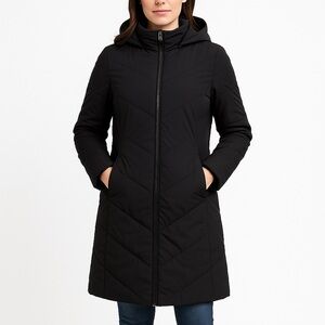 Bromley Sport down feather‎ black coat parka jacket, women size L